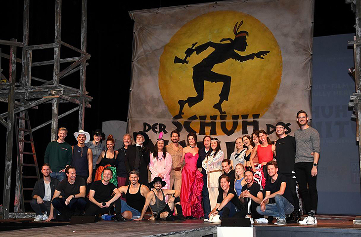 Probenbesuch Michael Bully Herbig beim "Schuh des Manitu" im Deutschen Theater am 01.10.2021 (©Foto: Ingrid Grossmann)